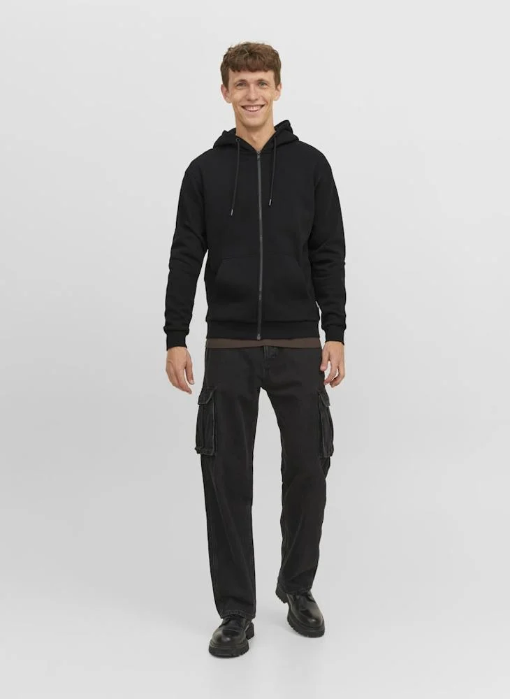 JACK & JONES  Casual Logo Zip Hoodie for Men | Best Price UAE